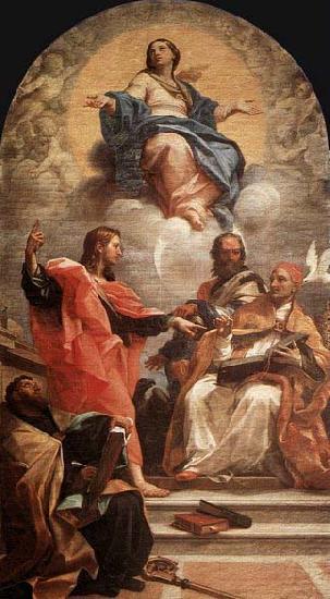 Carlo Maratti Assumption and the Doctors of the Church oil painting image